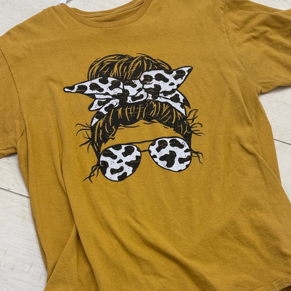 Stylish Mustard Graphic Kids T-Shirt